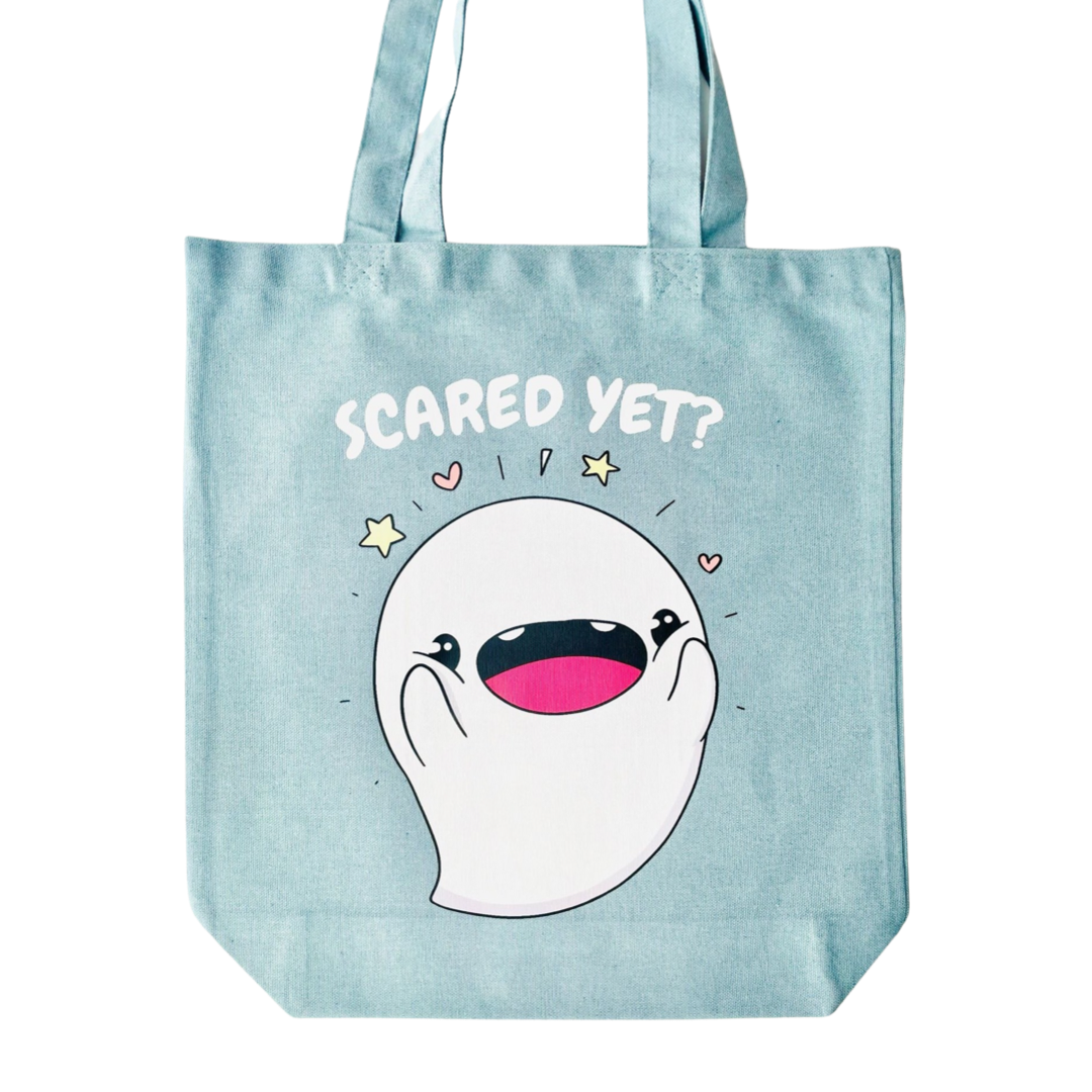 Totebag - Scared Yet (diverse kleuren) | Yuki the Ghost