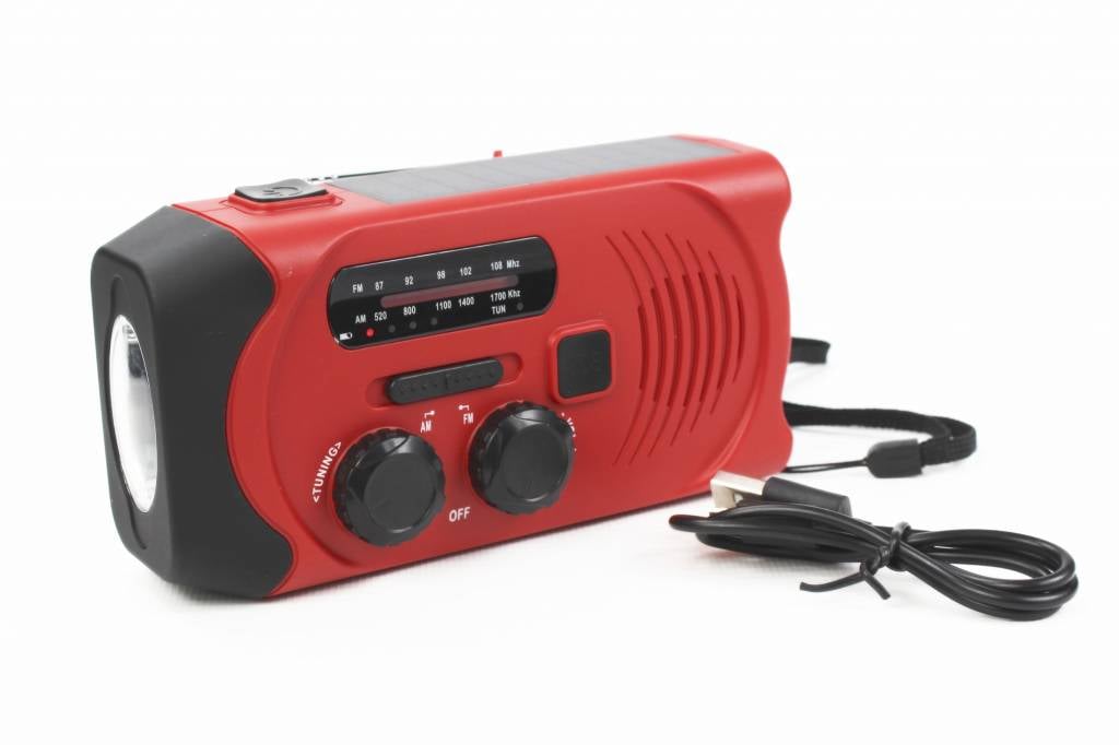 Totle Noodradio Essential Plus - 2000 mAh - Zonnepaneel - Opwindbaar | Totle