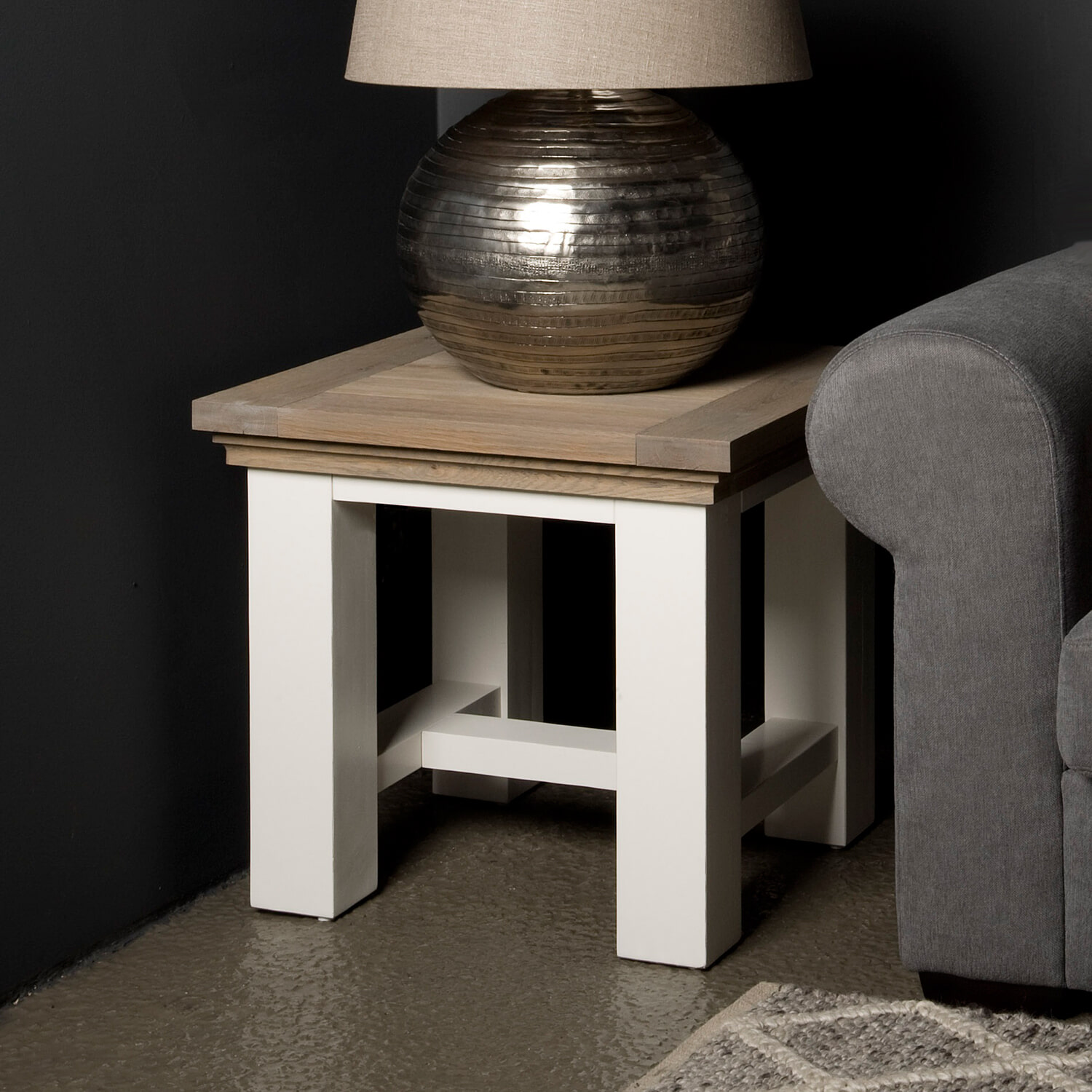 Tower Living Bijzettafel Parma - wit - Vierkant | Tower Living