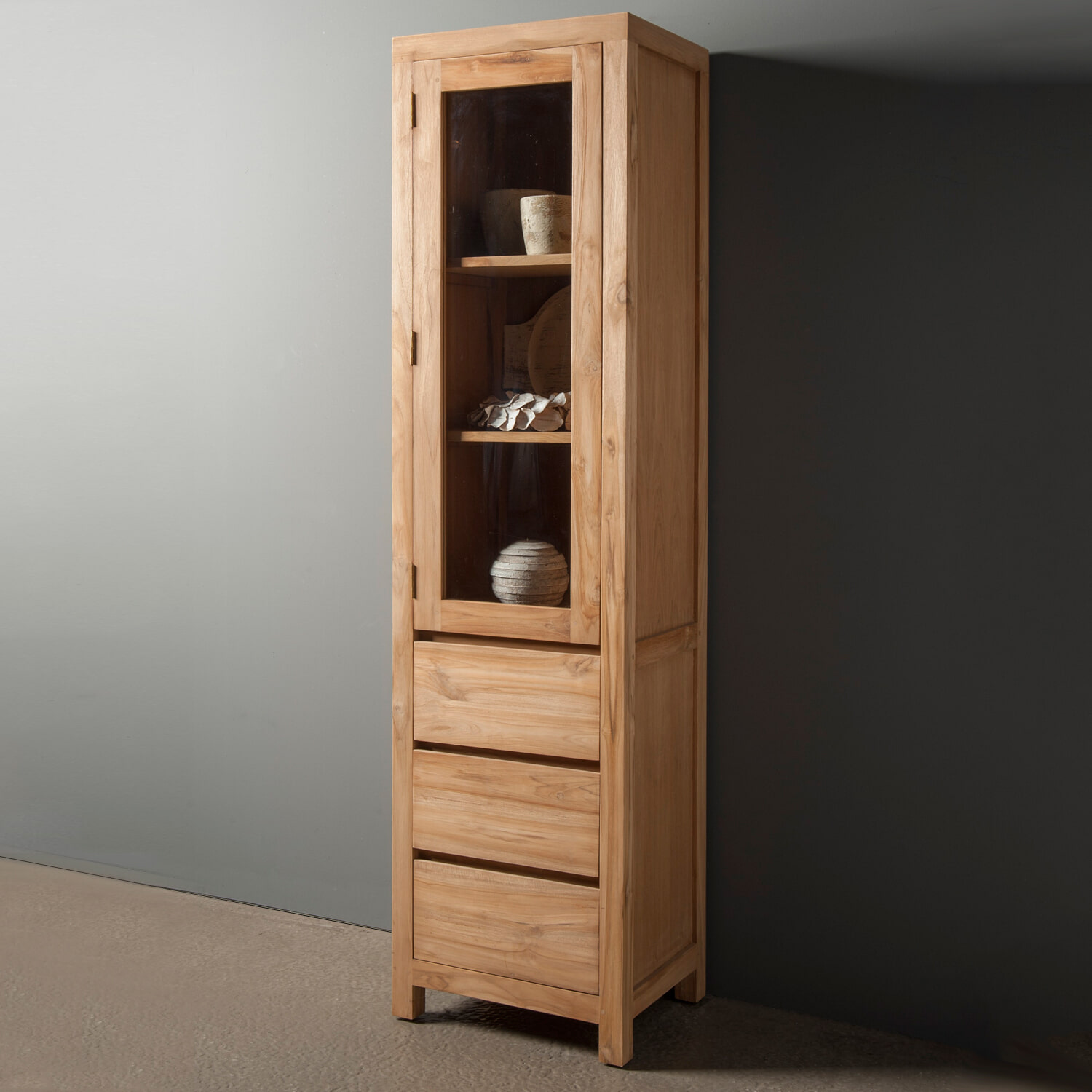 Tower Living Buffetkast Corona Teak met 1 deur - Bruin | Tower Living