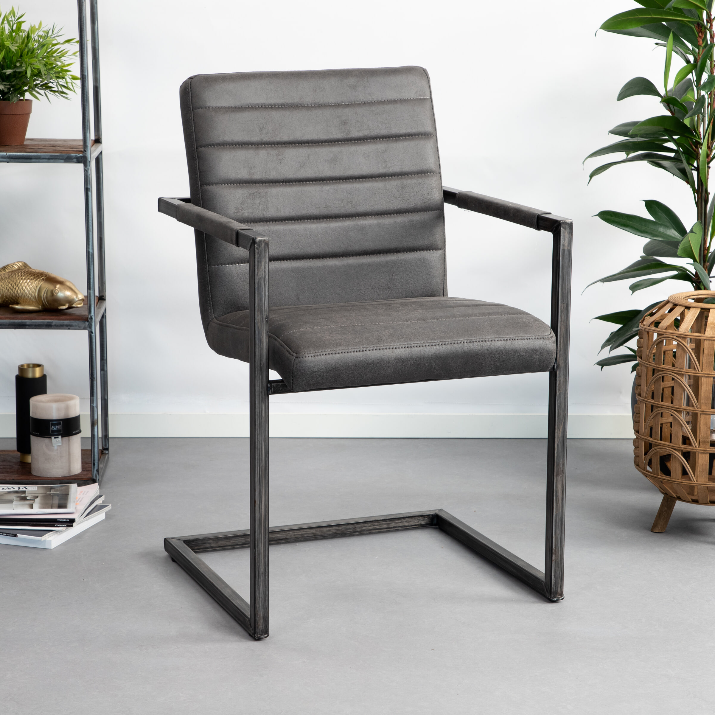 Tower Living Eetkamerstoel Rocca - Antraciet | Tower Living
