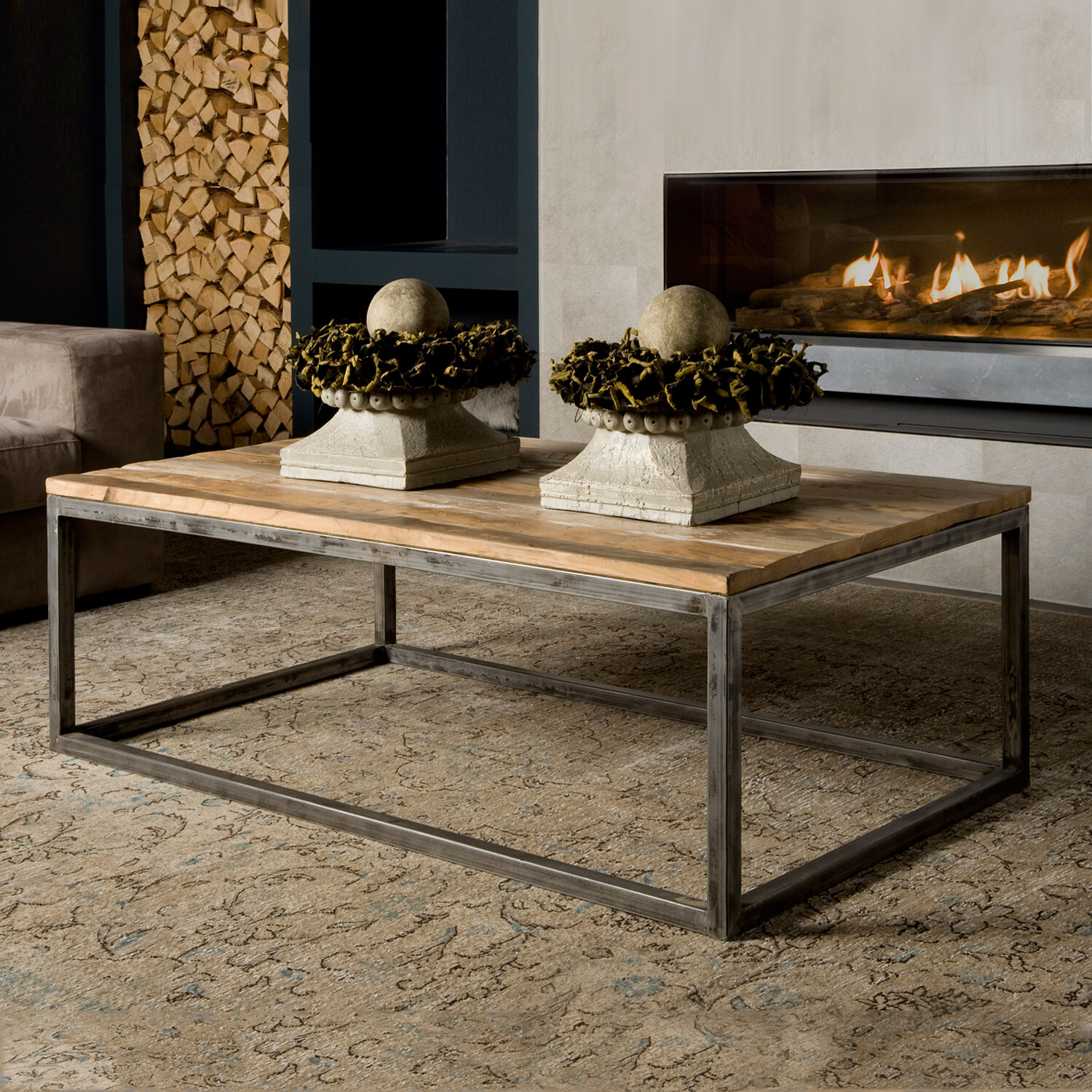 Tower Living Industriële Salontafel Venetië - Bruin | Tower Living