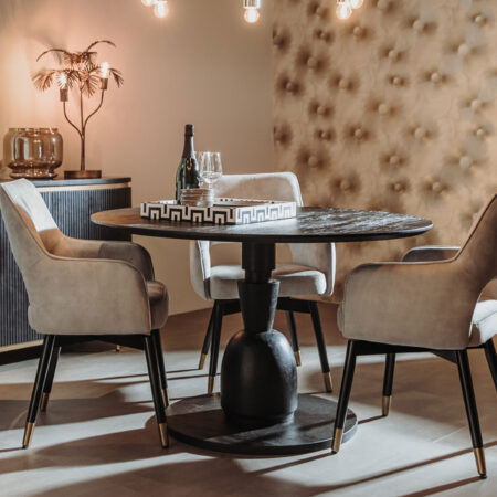 Tower Living Ronde Eettafel Brunello Mangohout