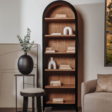 Tower Living Wandkast Rotondi Mangohout en eikenfineer