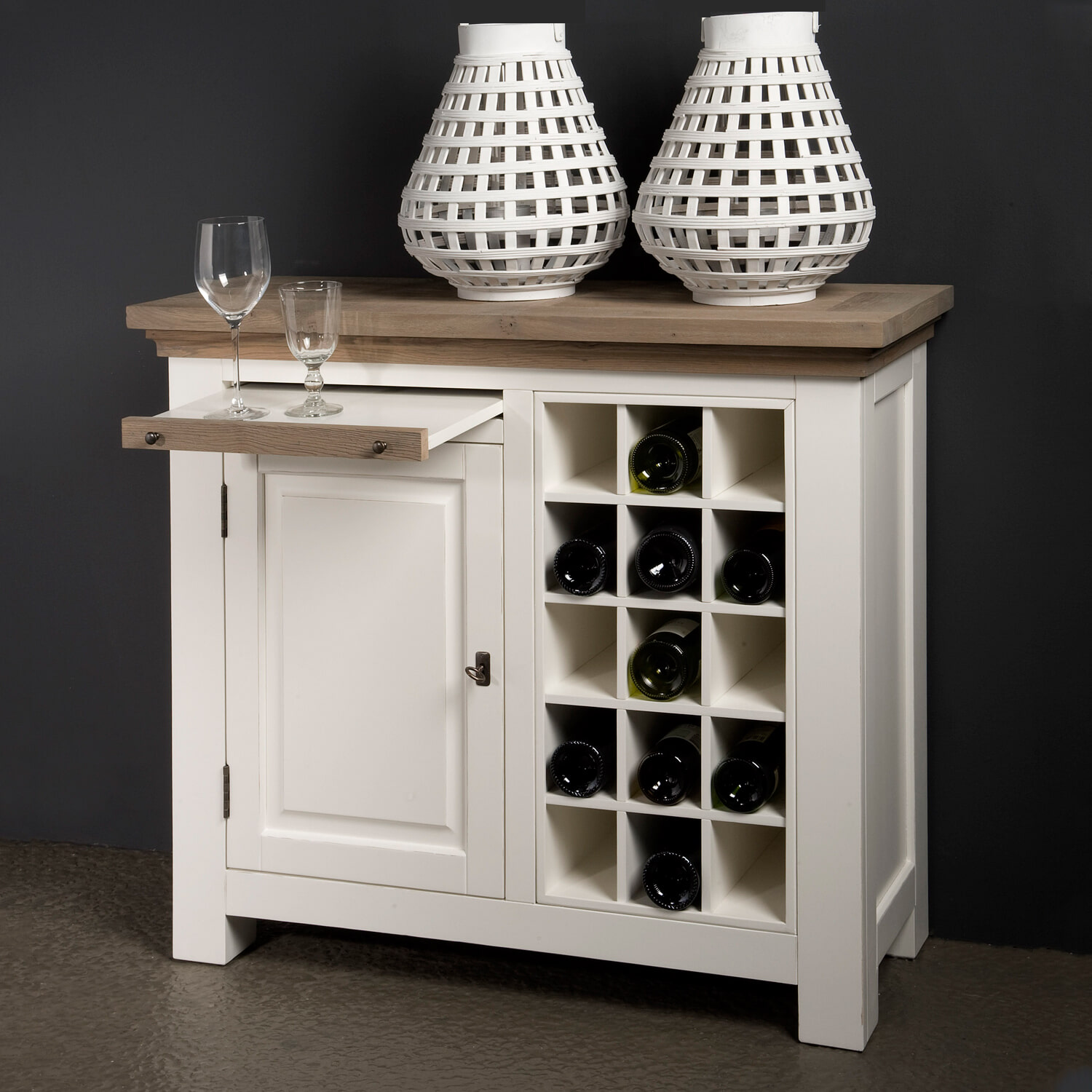 Tower Living Wijnkast Parma - wit | Tower Living