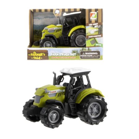 Tractor met licht en geluid 10cm | Merkloos