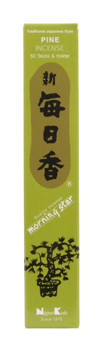 Traditionele Japanse Wierook Set - Pine Morningstar - 50 Stokjes | Geen Merk
