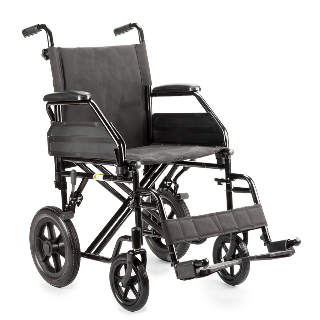 Transportrolstoel M9 (15 kg) | MultiMotion | Zitbreedte 45 cm | Opvouwbaar | Zwart | 10030010 | MultiMotion