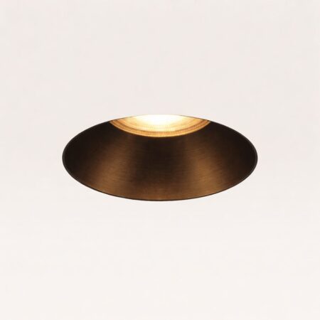 Trimless Inbouwspot Junaro Bronzo - Inbouwdiepte 100mm - GU10-fitting - IP20 voor binnen - Brons - Met doorlusbedrading | LUSENZ