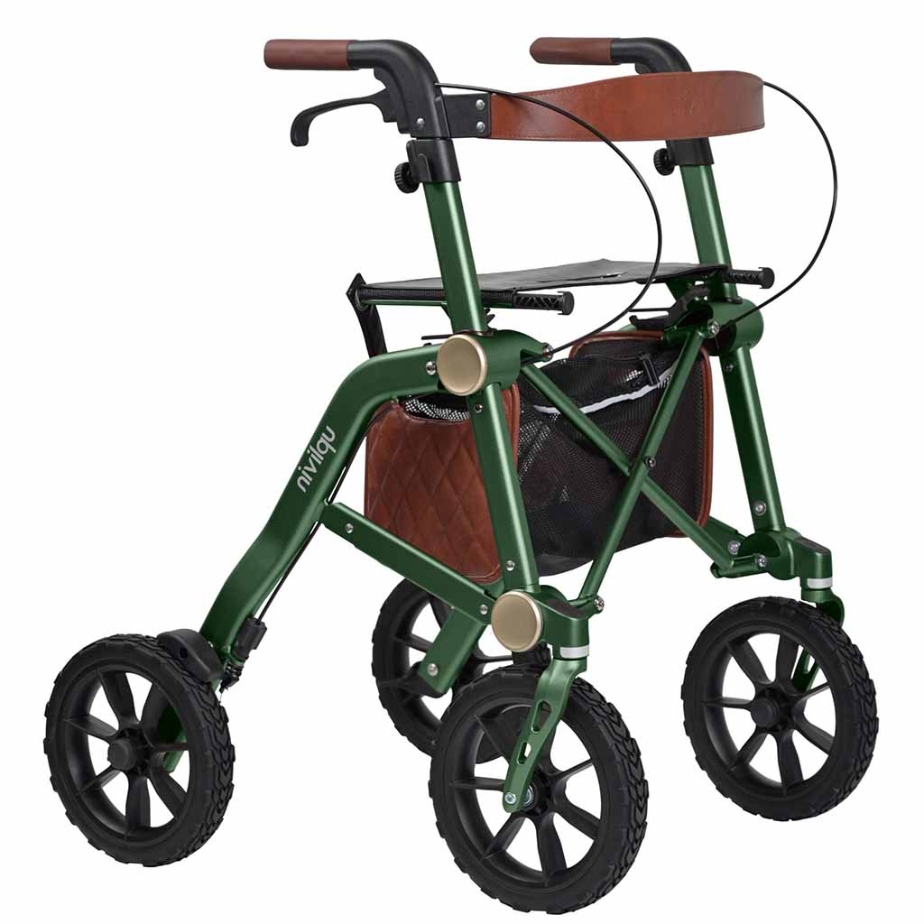 Trive All Terrain Rollator met Grote Wielen voor Buiten | Kies uw kleur : Groen | Uplivin | Uplivin