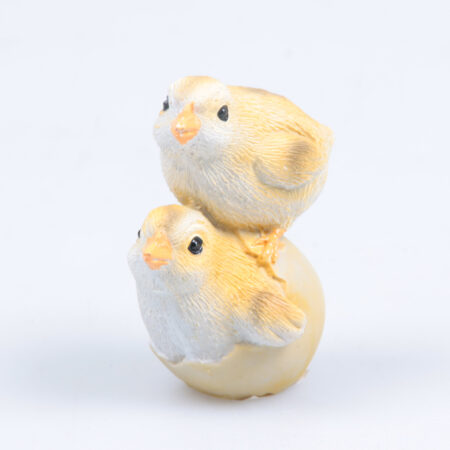 Tuinbeeld Kuikentjes op elkaar 8cm | Farmwood Animals