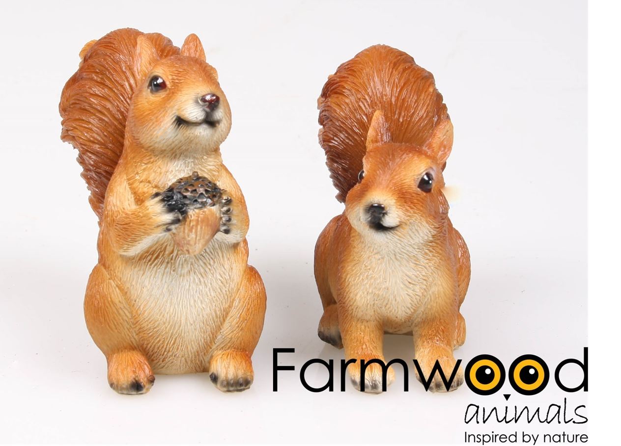 Tuinbeeld eekhoorn 10x5x9cm | Farmwood Animals