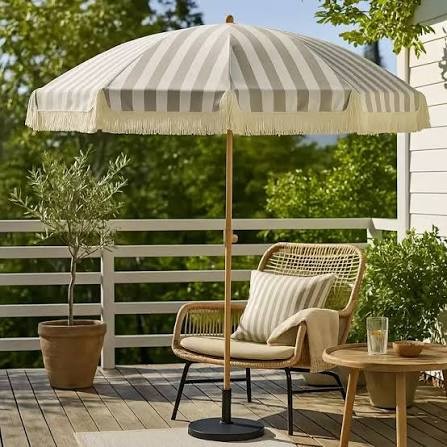 Tuinparasol 200cm Taupe Wit |