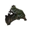 Tuinslanghouder gietijzeren groene Kikker | DecoImport