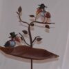 Tuinsteker drinkbak 2 raven met hoed | DecoImport