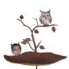 Tuinsteker drinkbak twee uilen | DecoImport