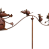Tuinsteker kat met muizen | DecoImport
