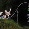 Tuinsteker vogels met voederbakje | Thermobrass