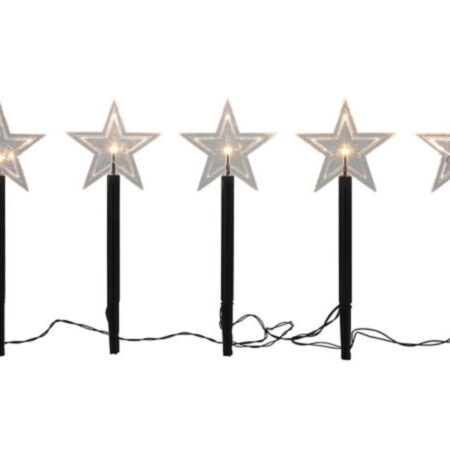 Tuinstekerset 5-delig LED ster + timer | Svenska Living