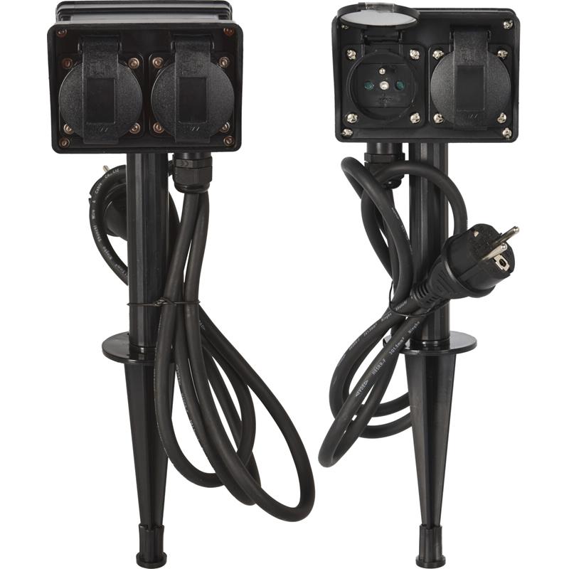 Tuinstekkerdoos outdoor 2+2 | Pro Garden