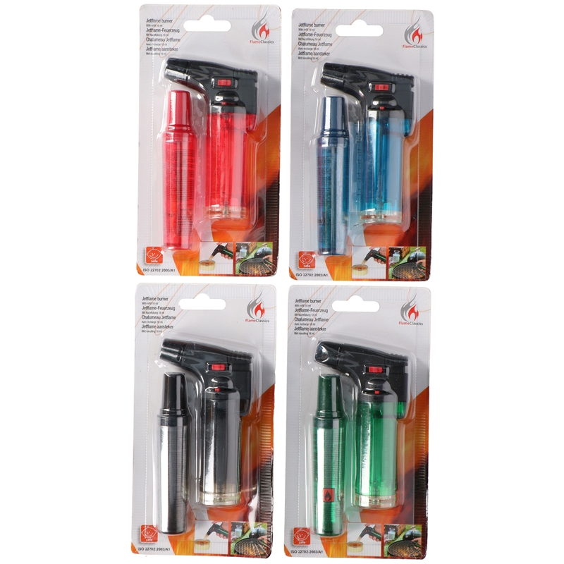 Turbo Aansteker met navulling 11cm | Flame Classics