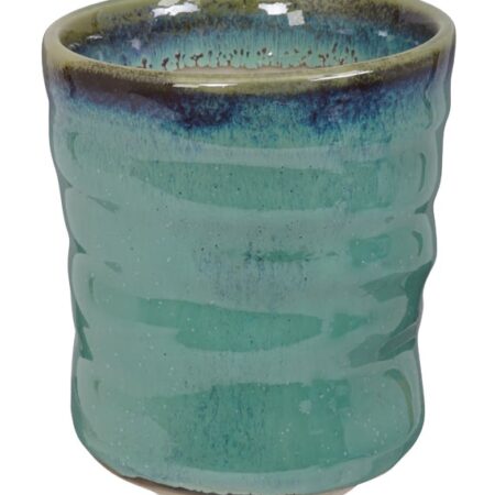 Turquoise Handgemaakte Beker - 480ml - 10.2 x 11.7cm | Tokyo Design Studio