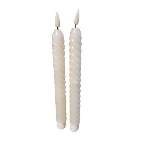 Twisted Diner candle rustic ivory 2.2x24.5cm |