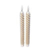 Twisted diner Candle Metallic Champagne 2.2x24.5cm |