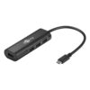USB 3.2 GEN 1 (USB 3.0) USB-C naar USB-A adapter - 4 poorts - quick-charger - 5Gbit/s | Goobay