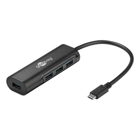 USB 3.2 GEN 1 (USB 3.0) USB-C naar USB-A adapter - 4 poorts - quick-charger - 5Gbit/s | Goobay