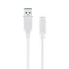 USB 3.2 GEN 1 (USB3.0) Aansluitkabel - USB-C naar USB-A - 5Gbit/s - USB adapter - OTG kabel - 1m - Wit | Goobay