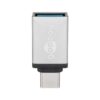 USB 3.2 GEN 1 (USB3.0) USB-C stekker - USB-A (F) naar USB-C (M) - 5Gbit/s - USB adapter - Zilver | Goobay