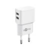 USB-A-adapter - USB-A-lader - 2 poorts - 2400mA - 12W - Wit | Goobay