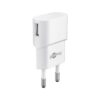 USB-A adapter - USB-A oplader - CEE 7/16 - 1 poorts - 1000mA - 5W - Wit | Goobay