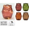 Uil met LED glas 15cm | Home & Styling