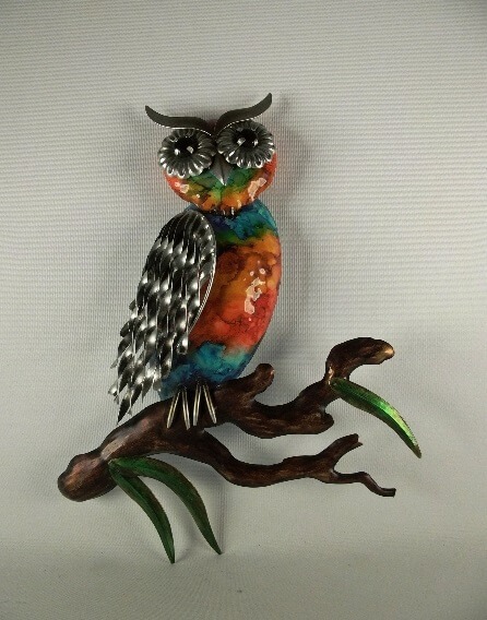 Uil op tak wanddecoratie | Sam. B.V.