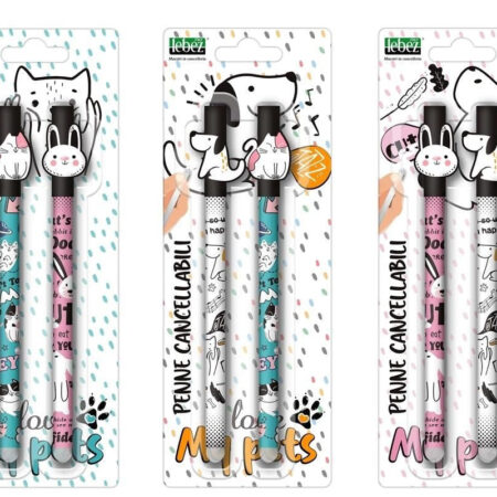 Uitwisbare balpen set - Animals | -
