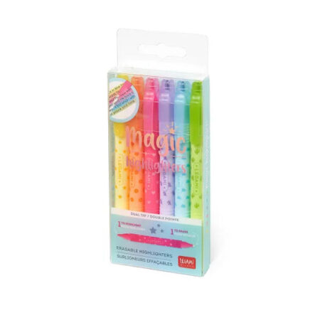 Uitwisbare highlighters set - 6 stuks | Legami