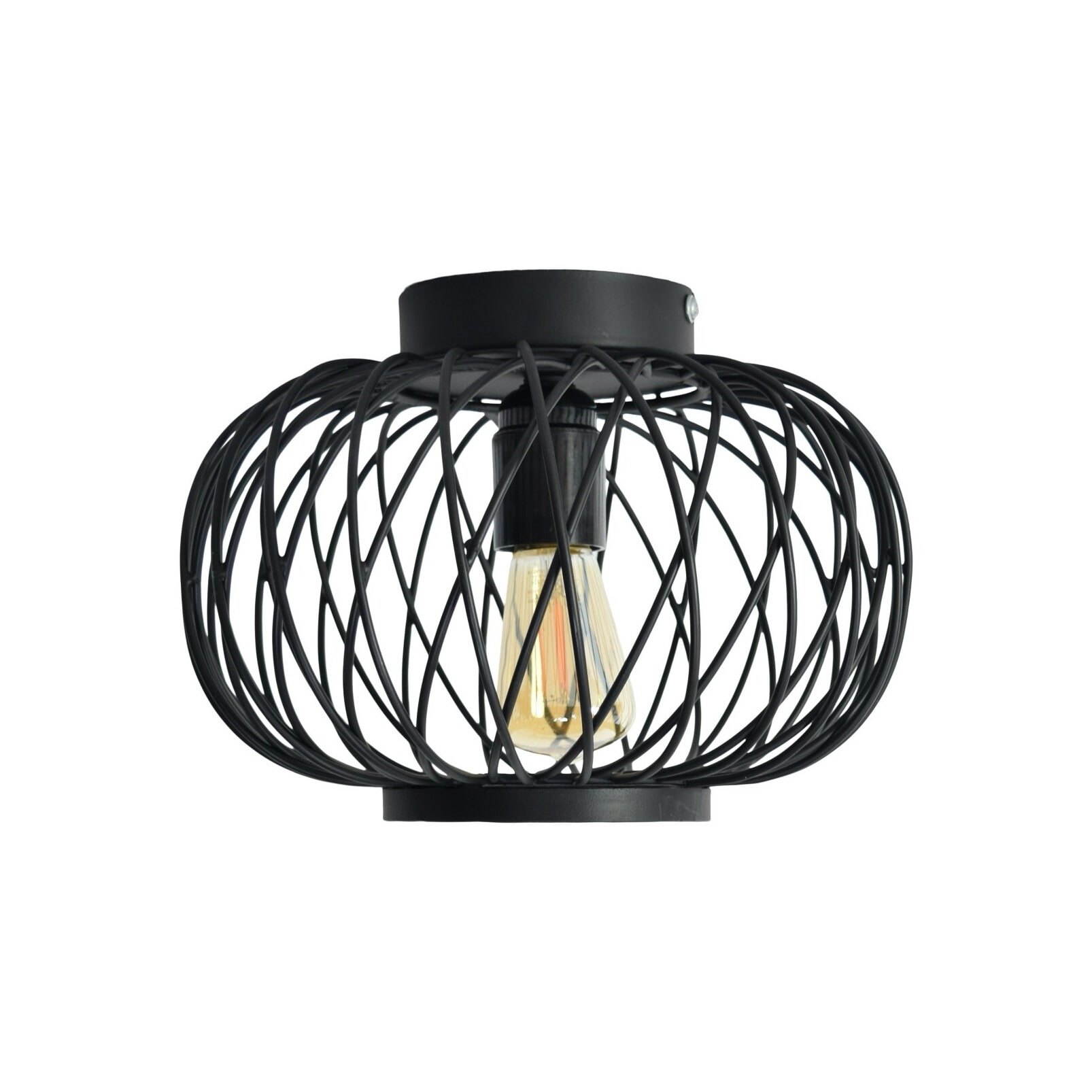 Urban Interiors Plafondlamp Twist Ø25cm - Zwart | Urban Interiors