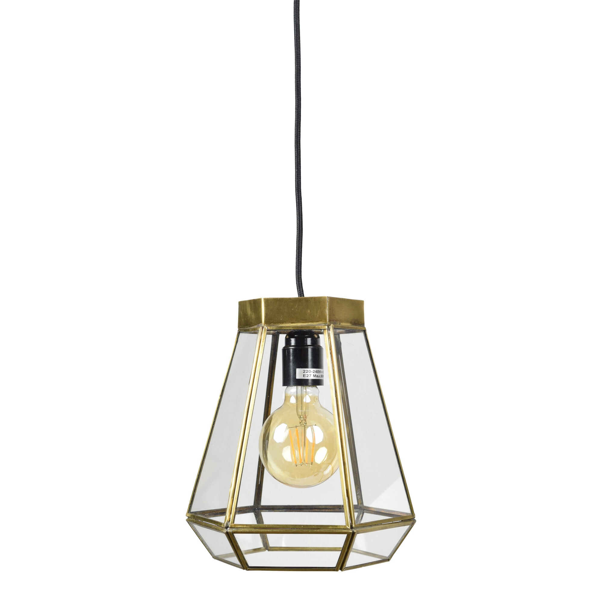 Urban Interiors hanglamp Geo2 20cm - Brass Antique | Urban Interiors