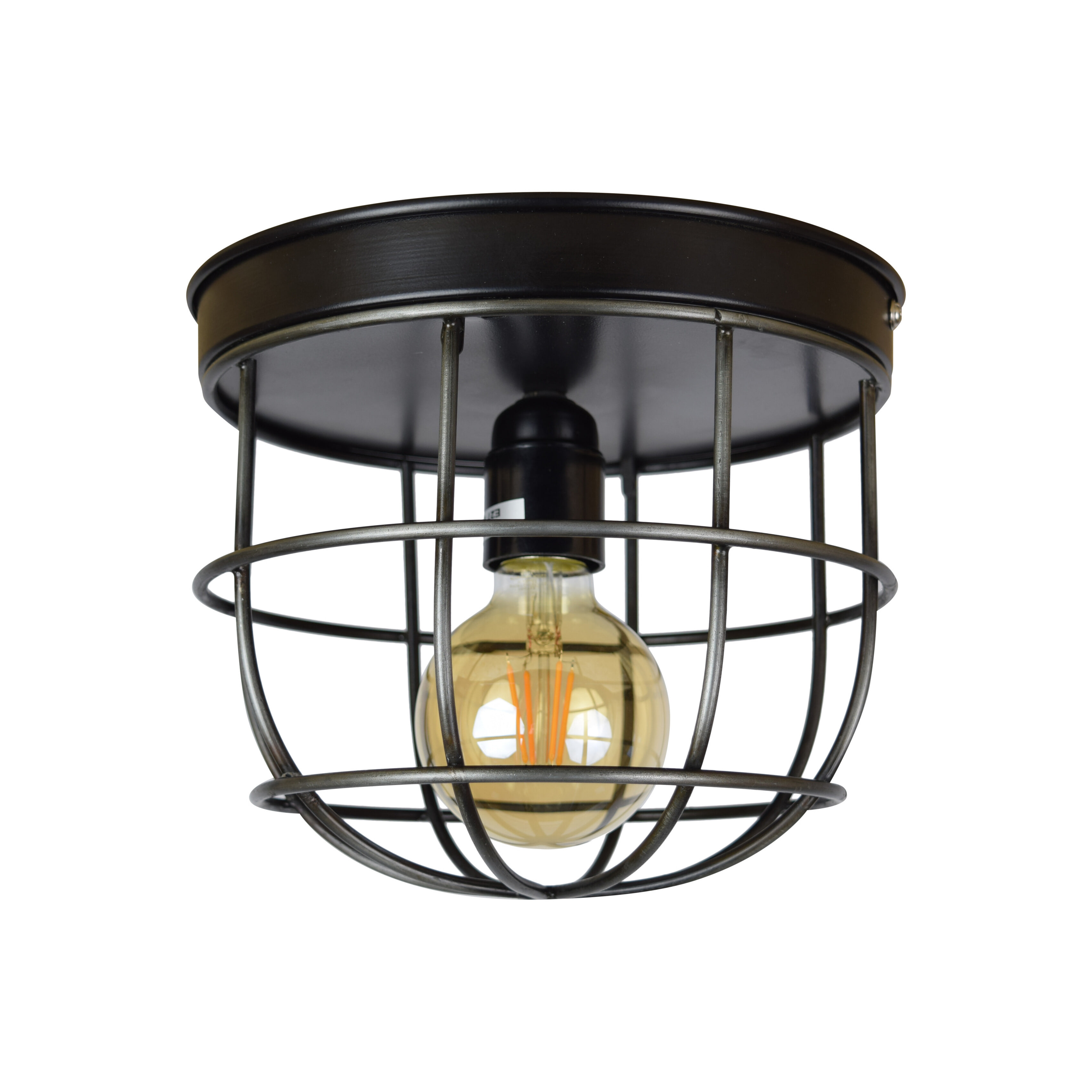 Urban Interiors plafondlamp Barn Large Ø22 - Vintage Black | Urban Interiors