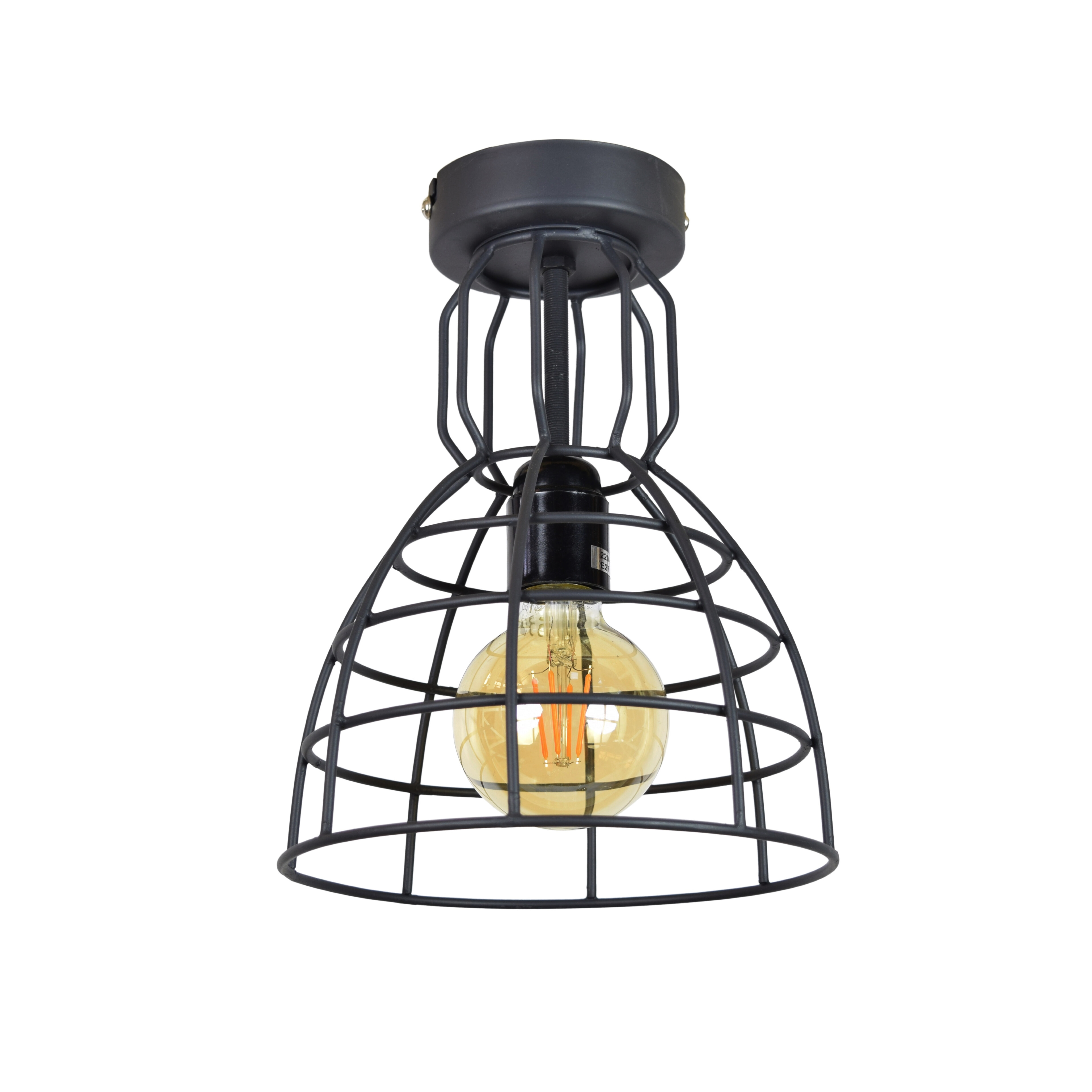 Urban Interiors plafondlamp Francis Ø20x28 Small - Vintage Black | Urban Interiors