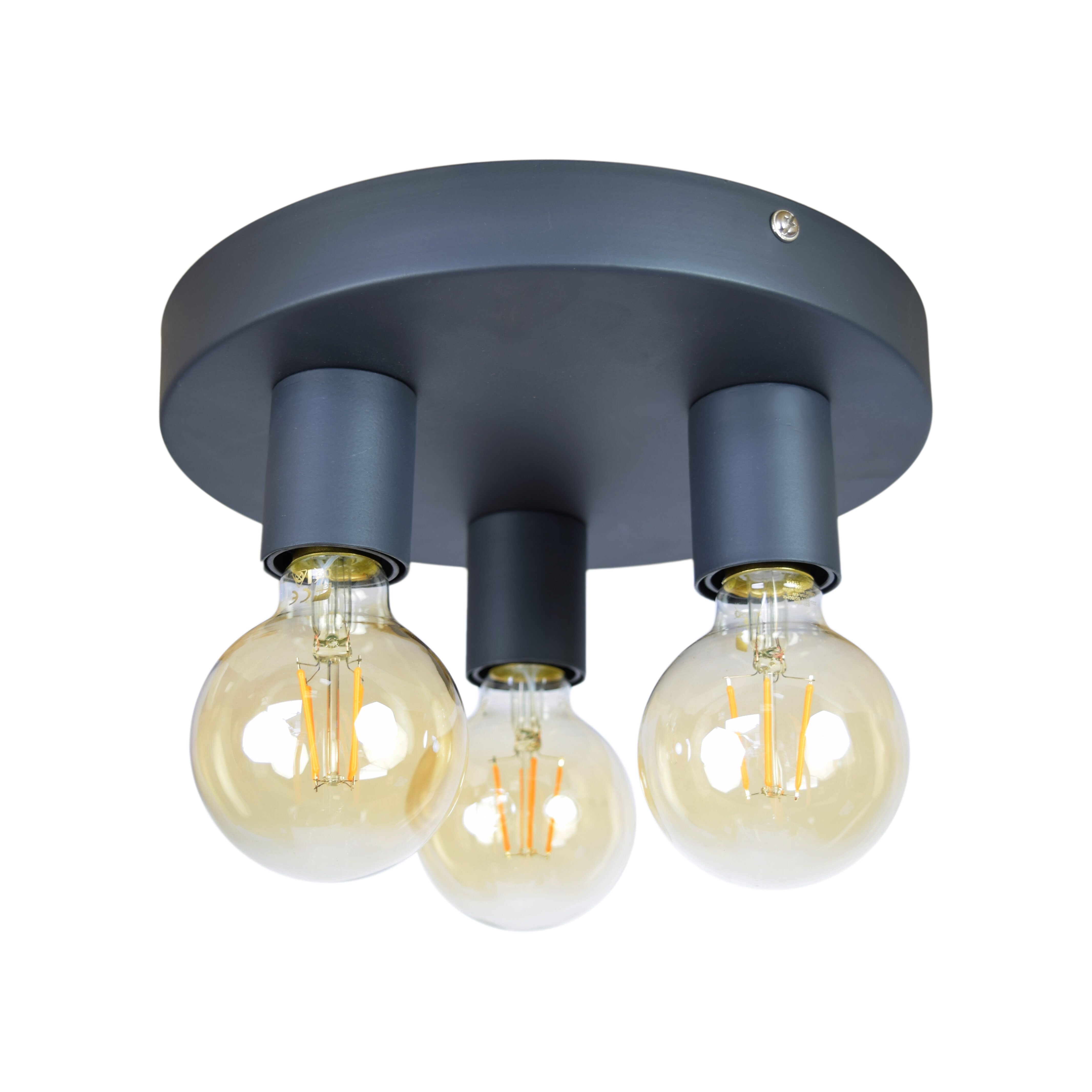 Urban Interiors plafondlamp Triple Ø25cm - Vintage Black | Urban Interiors