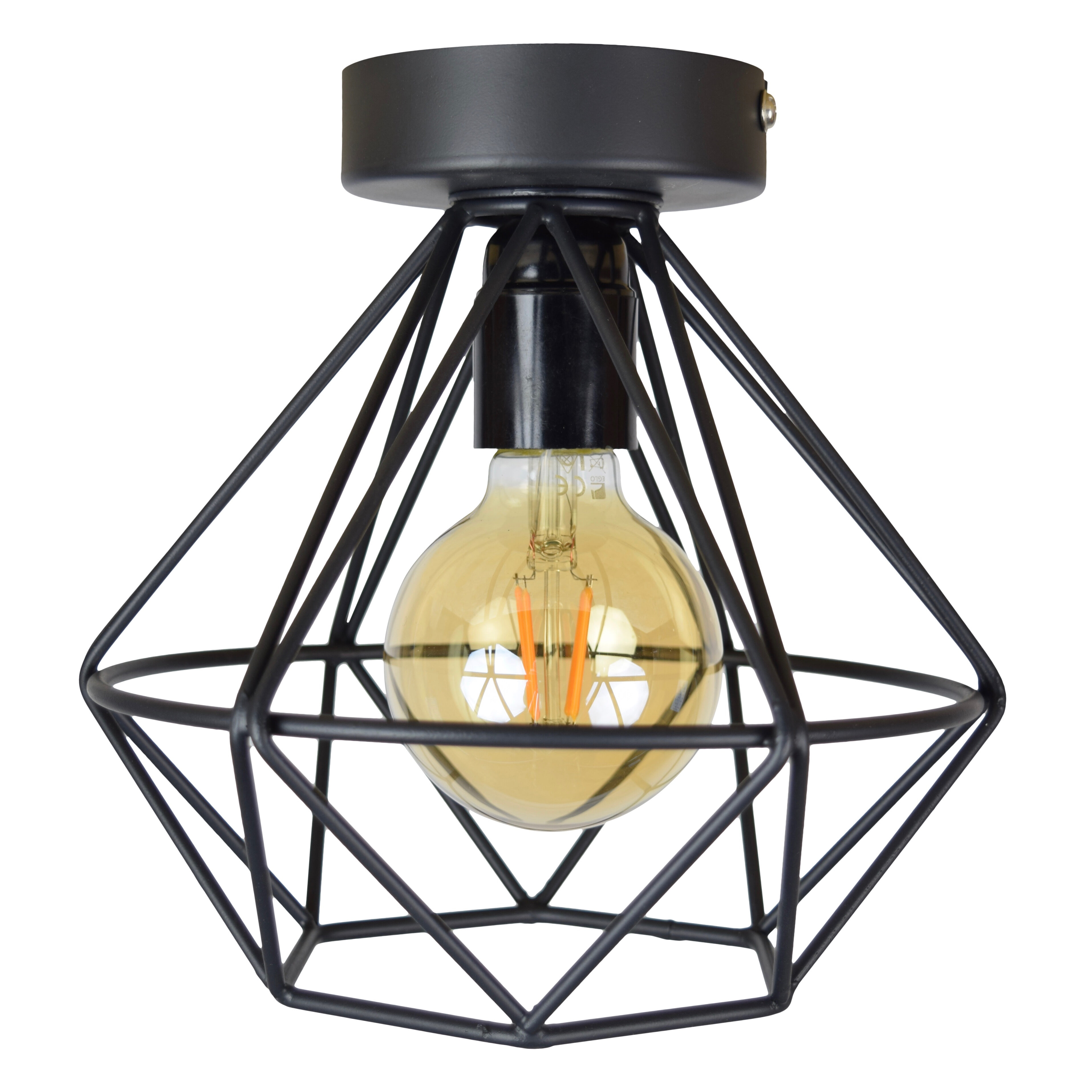 Urban Interiors plafondlamp Wire Ø22cm - Vintage Black | Urban Interiors