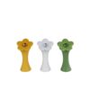 Vaas Bloem S groen/geel/wit 7x7x15cm | CosyDecor