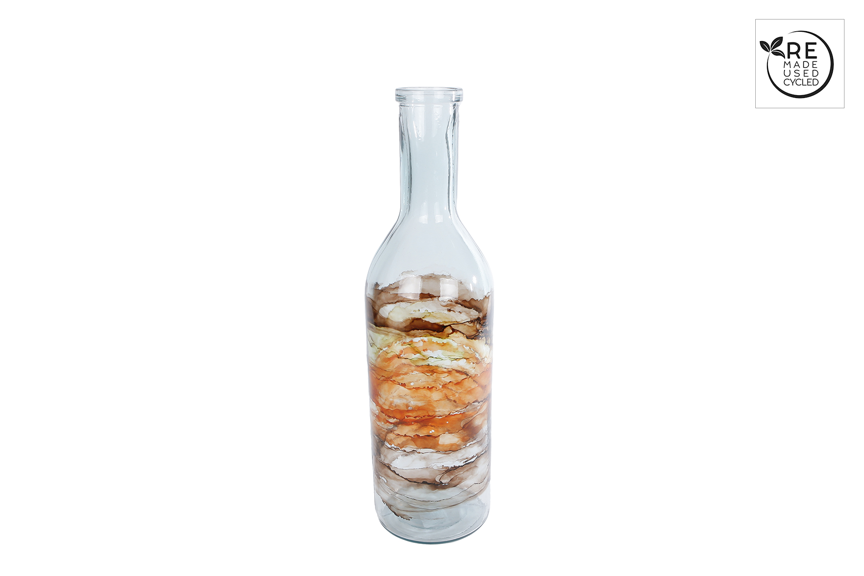 Vaas "Caldron" M antique art glas | CosyDecor