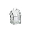 Vaas Glazen huisje transparant H12cm | Ideas 4 seasons