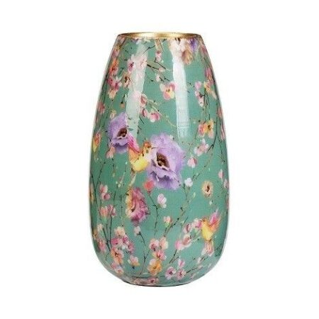 Vaas Met Bloemenprint 25cm |