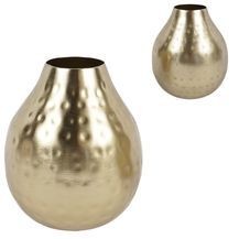 Vaas Metaal Goudkleurig 14 Cm |