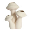 Vaas Mushroom Keramiek matt cream L | Light & Living